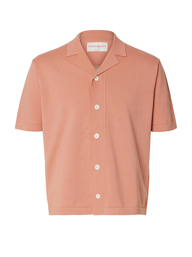 Poloshirt SLHAMOUR rosa L herren