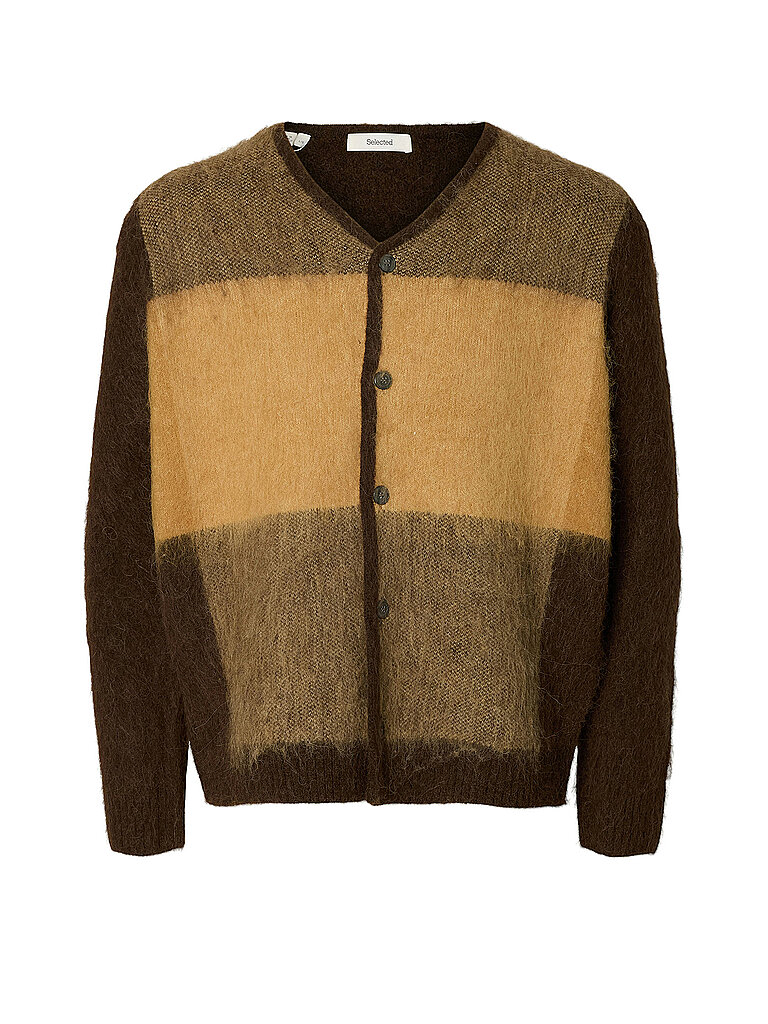 SELECTED  Strickjacke SLMRAI senf | S