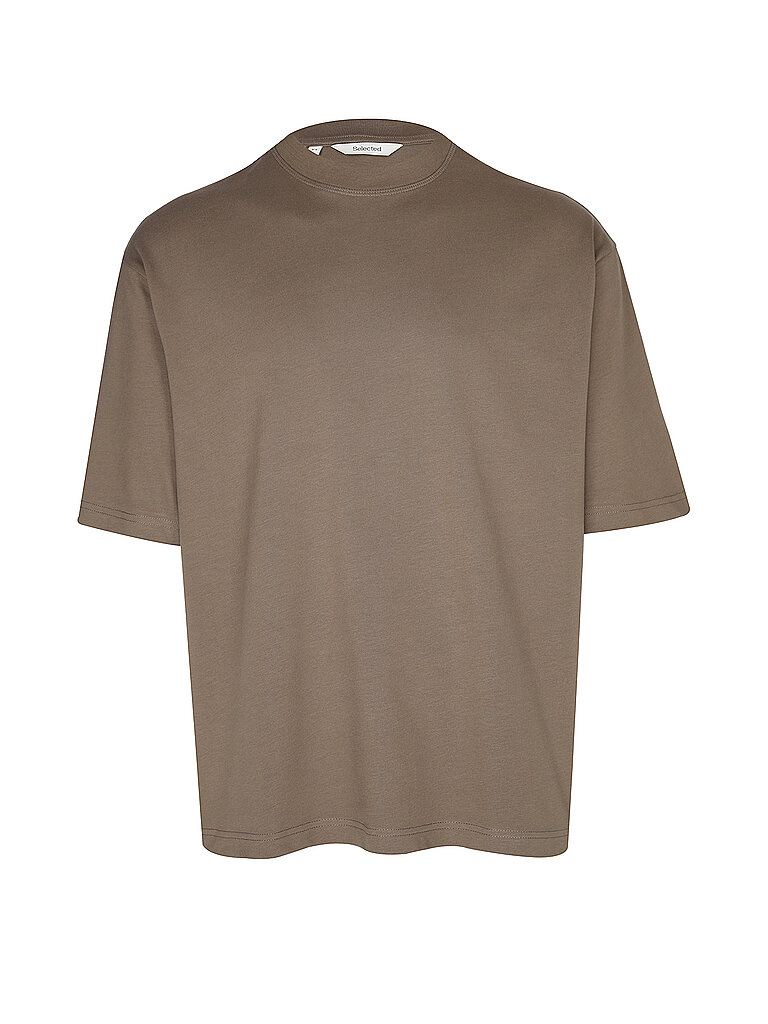 T-Shirt SLMRELAXASPEN braun S herren