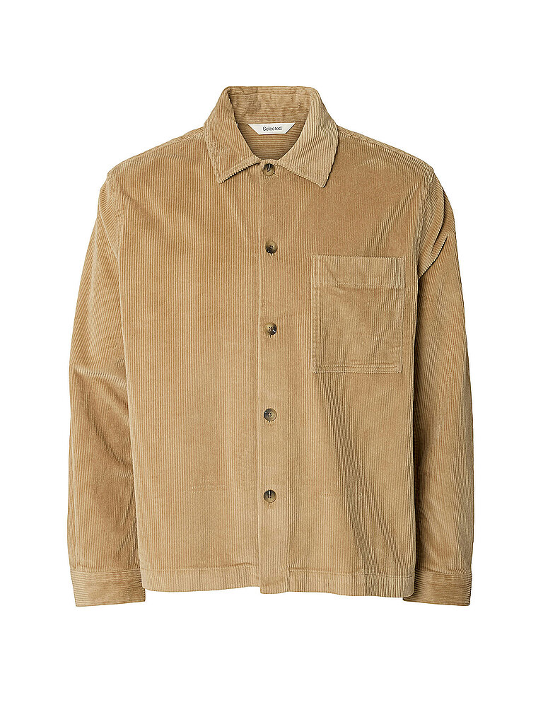 SELECTED Overshirt SLMOTTO  beige | S