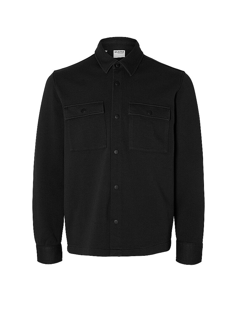 SELECTED Overshirt SLHJACKIE schwarz | XL
