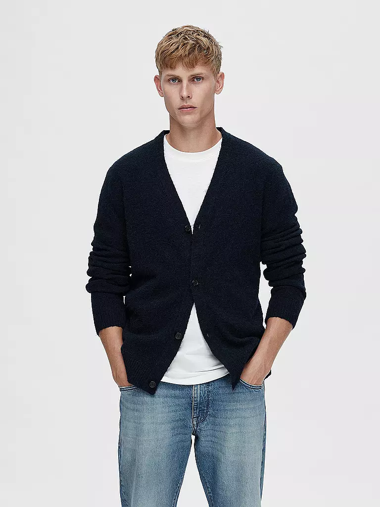 SELECTED | Cardigan  | blau