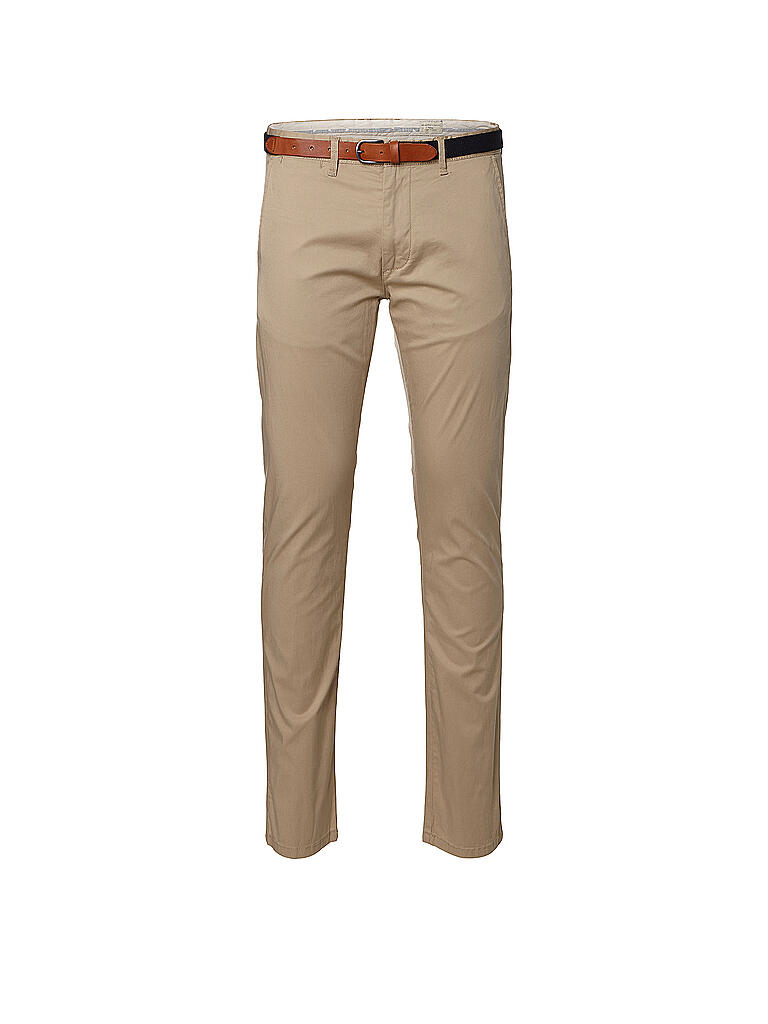 SELECTED | Chino mit Gürtel "SLHSLIM" | beige