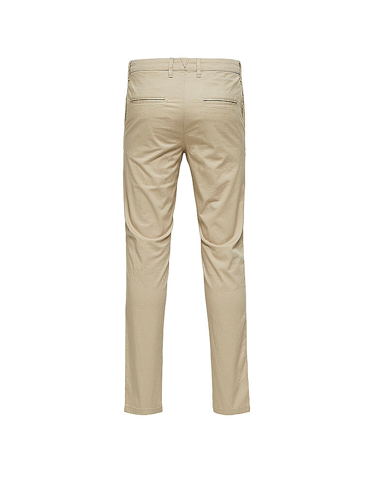 SELECTED | Chino mit Gürtel "SLHSLIM" | beige