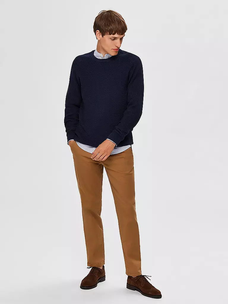 SELECTED | Chino SLHSLIM-MILES | camel