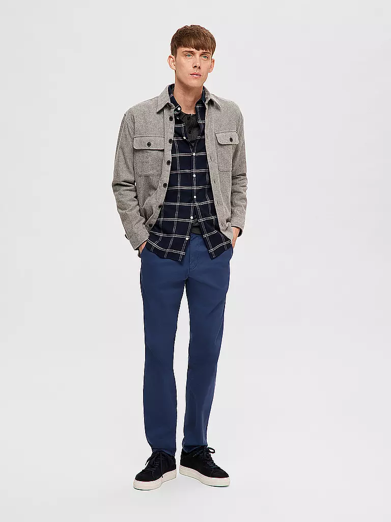 SELECTED | Flanellhemd Slim Fit SLHSLIMOWEN | creme