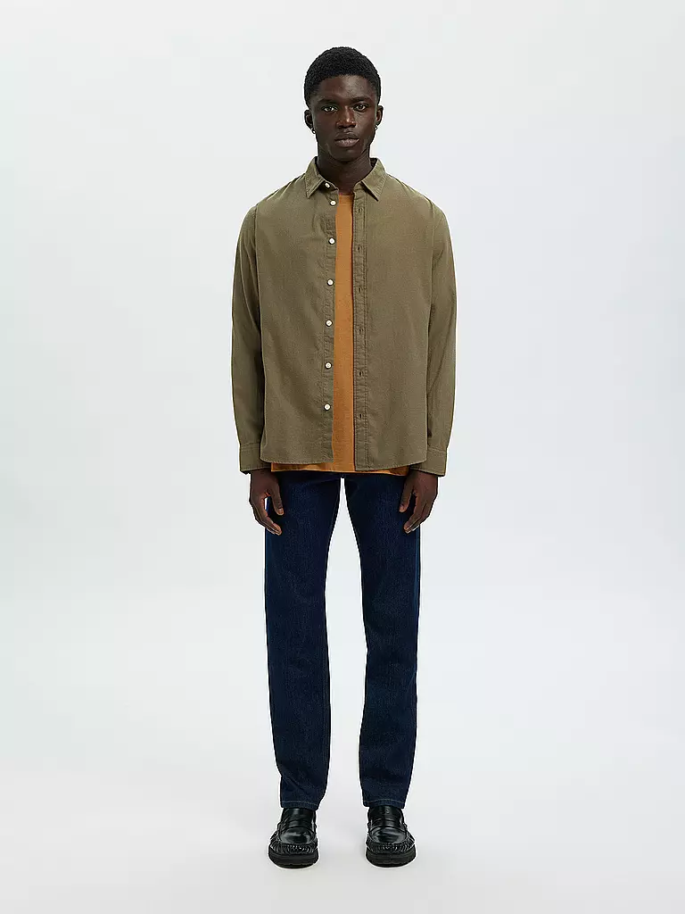 SELECTED | Flanellhemd Slim Fit SLHSLIMOWEN | creme