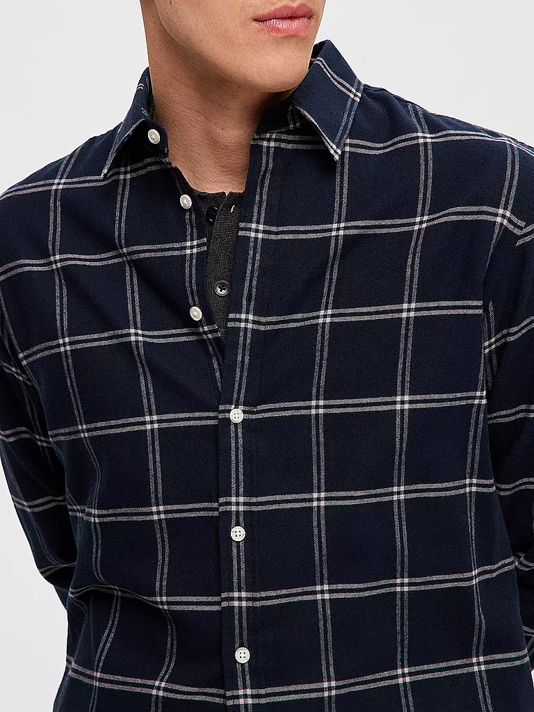 SELECTED | Flanellhemd Slim Fit SLHSLIMOWEN | creme