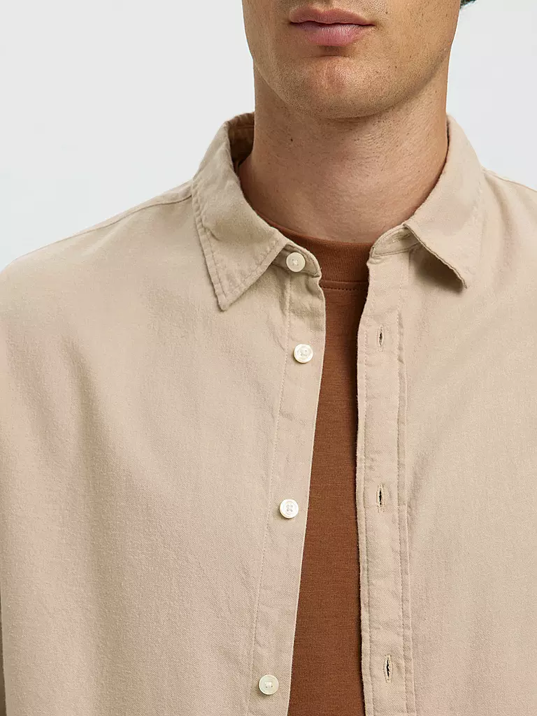 SELECTED | Flanellhemd Slim Fit SLHSLIMOWEN | olive
