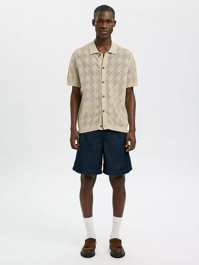 SELECTED | Hemd Regular Fit SLHARCO  | beige