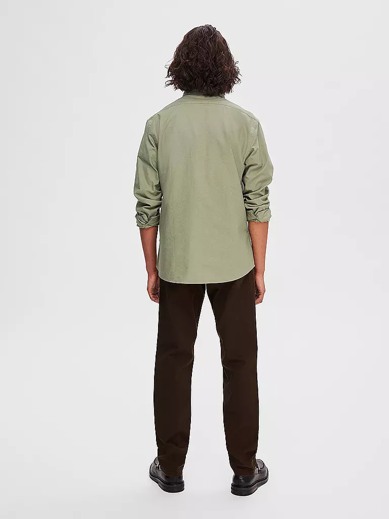 SELECTED | Hemd Slim Fit SLHREGRICK-OX | olive