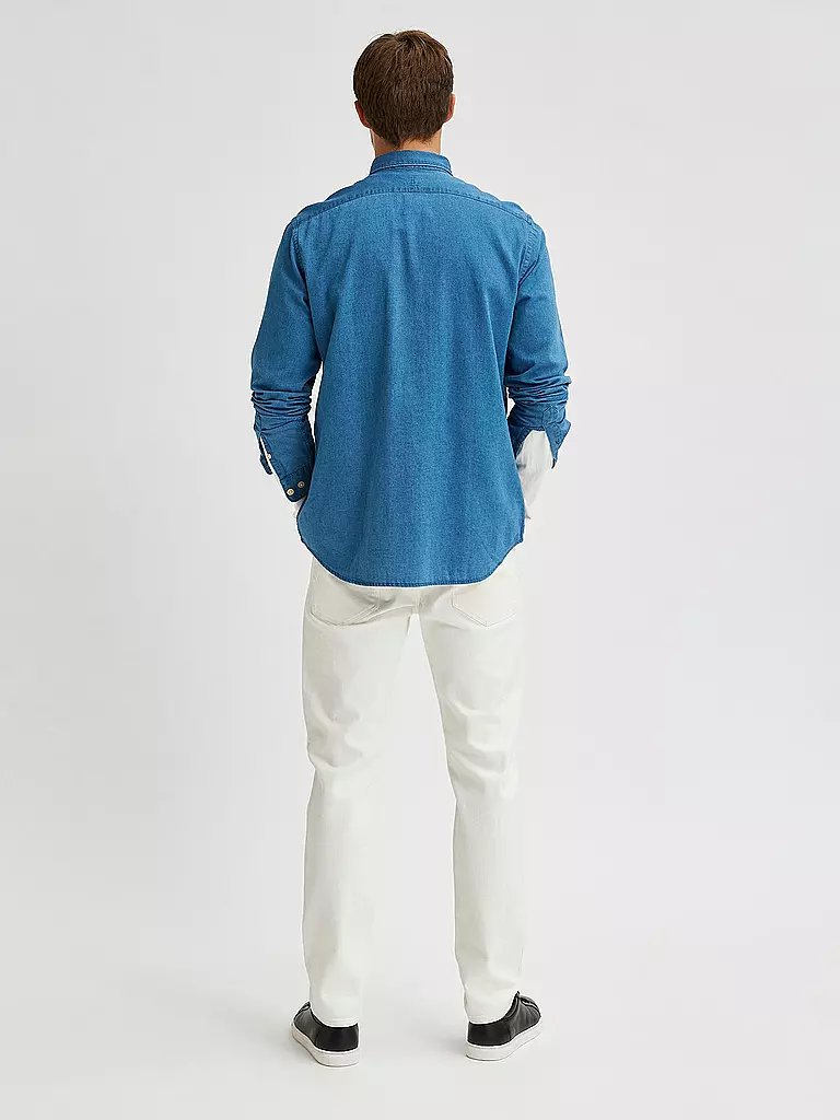 SELECTED | Jeanshemd SLHREGRICK | blau