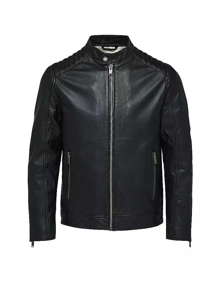 SELECTED | Lederjacke SLHICONIC  | schwarz