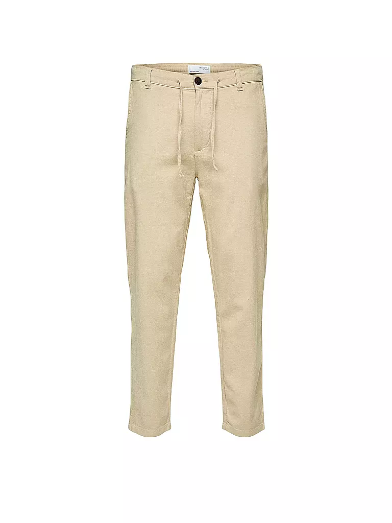 SELECTED | Leinenhose SLHSLIMTAPE | beige