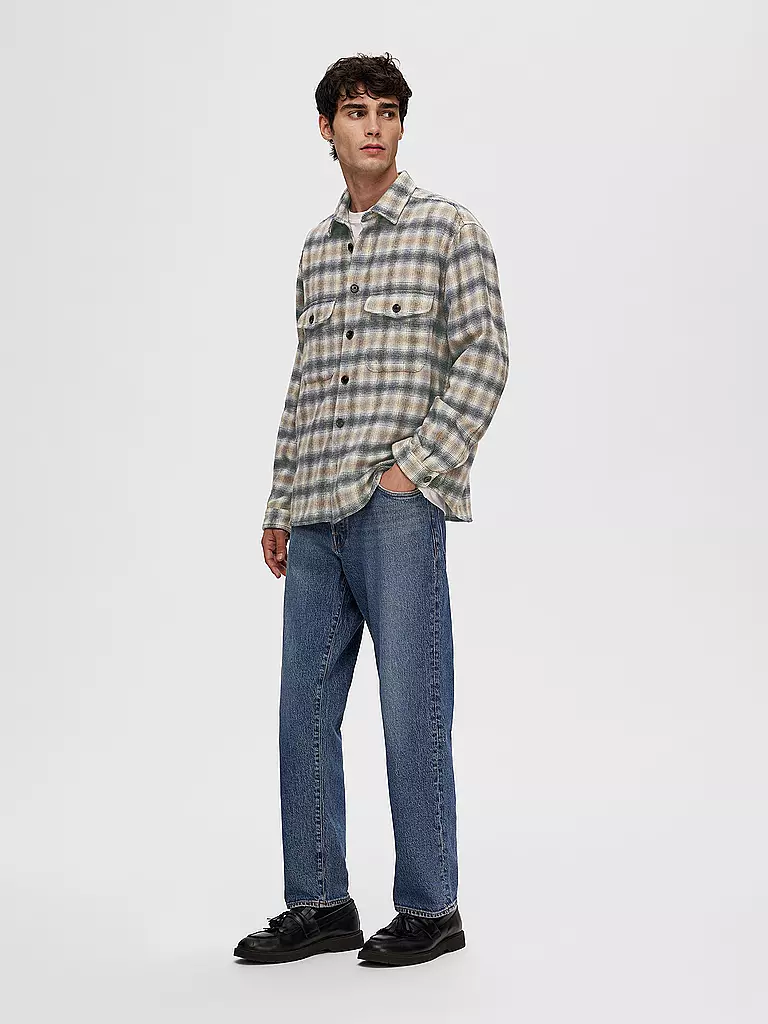 Men Embroidery Oversized Tee - Beige - SM2507115B