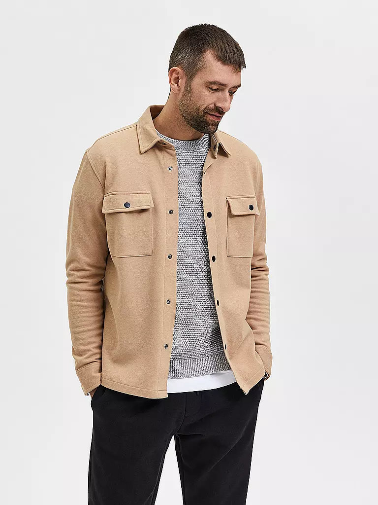 SELECTED | Overshirt SLHJACKIE  | beige