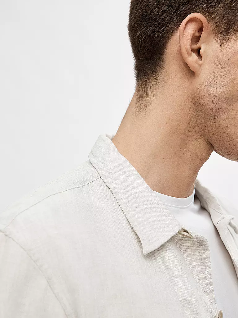 SELECTED | Overshirt SLHMADS-LINEN | weiss