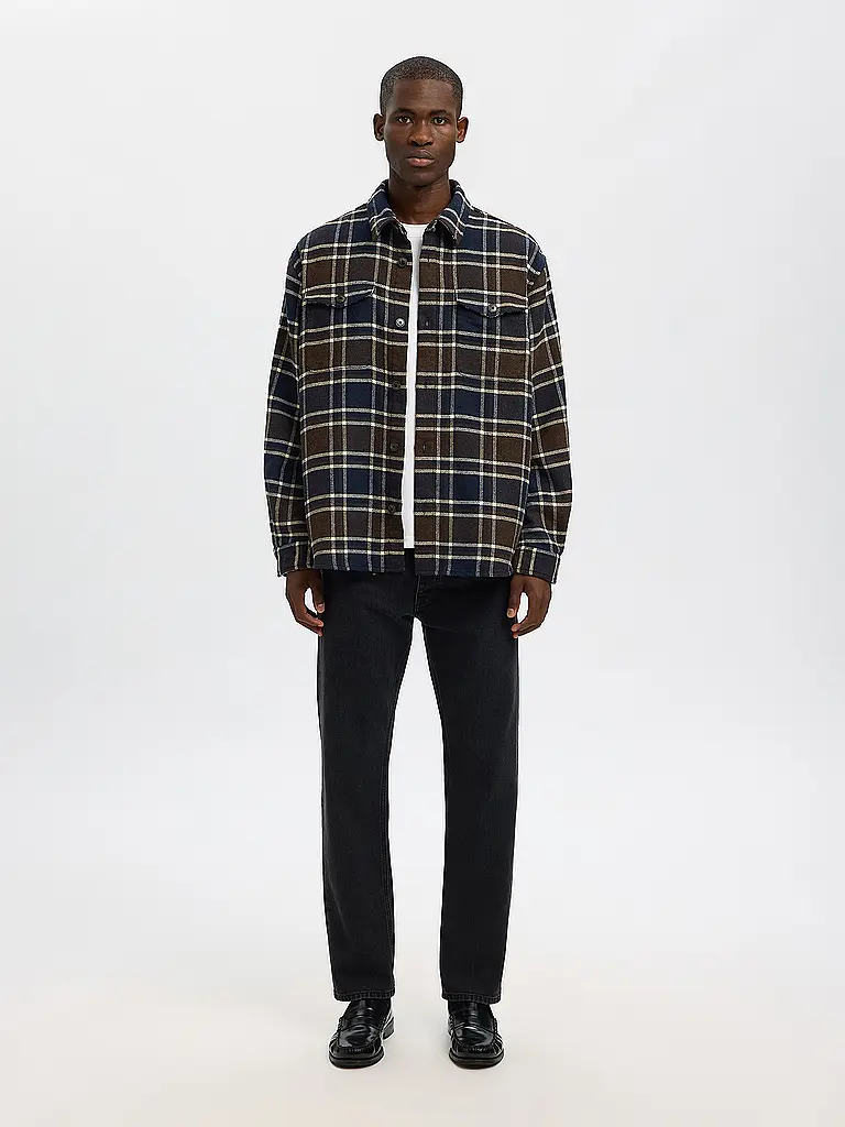 SELECTED | Overshirt SLHRLXPABLO | Dunkelblau