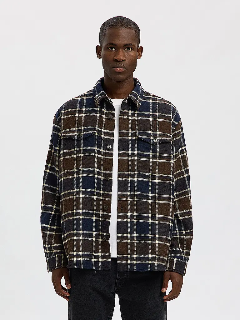 SELECTED | Overshirt SLHRLXPABLO | Dunkelblau