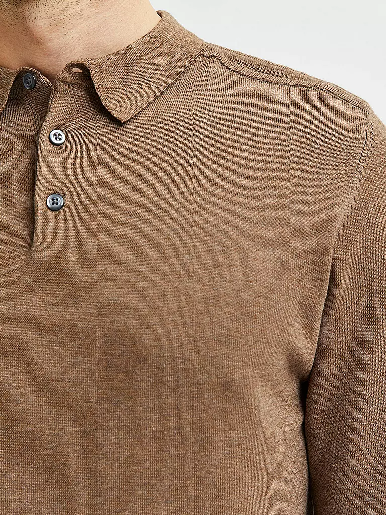 SELECTED | Polopullover SLHBERG  | braun