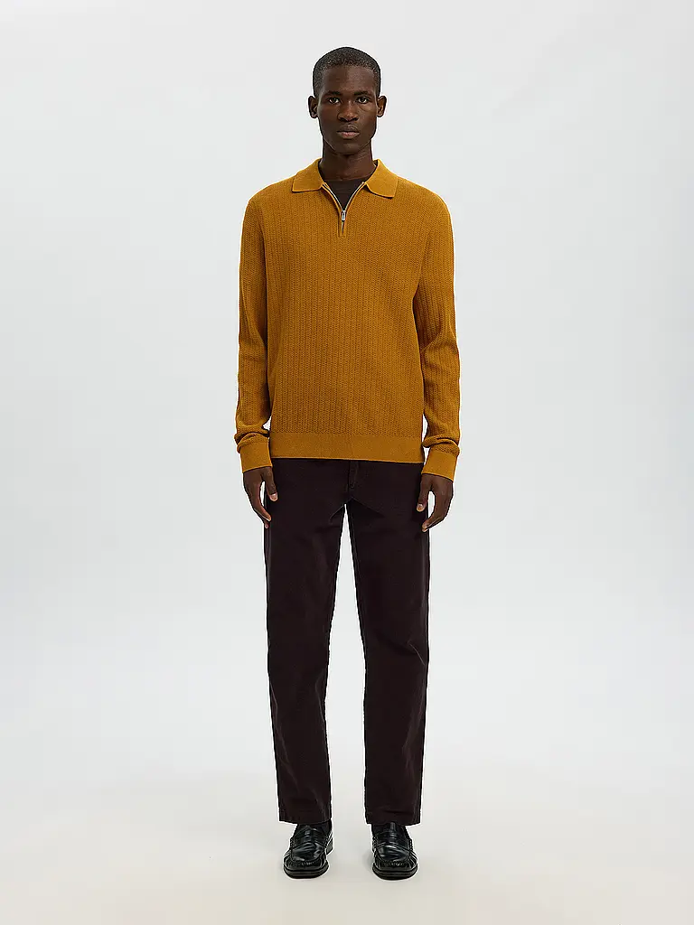 SELECTED | Poloshirt SLHCRAN  | Braun