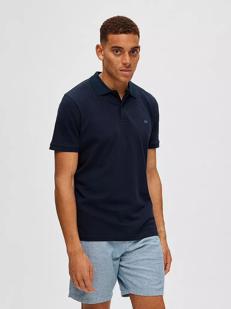 SELECTED | Poloshirt SLHDANTE  | blau