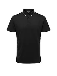 SELECTED | Poloshirt SLHLEROY COOLMAX | schwarz