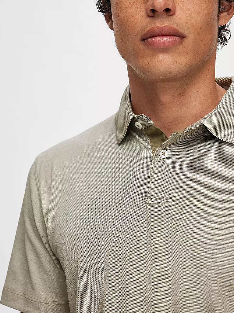 SELECTED | Poloshirt SLHLEROY COOLMAX | beige