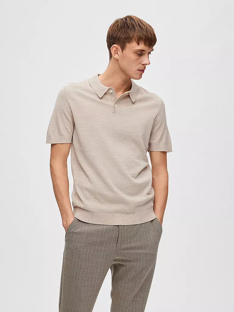 SELECTED | Poloshirt SLHTOWN  | beige