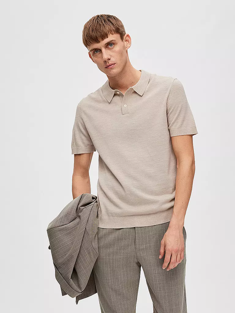 SELECTED | Poloshirt SLHTOWN  | beige