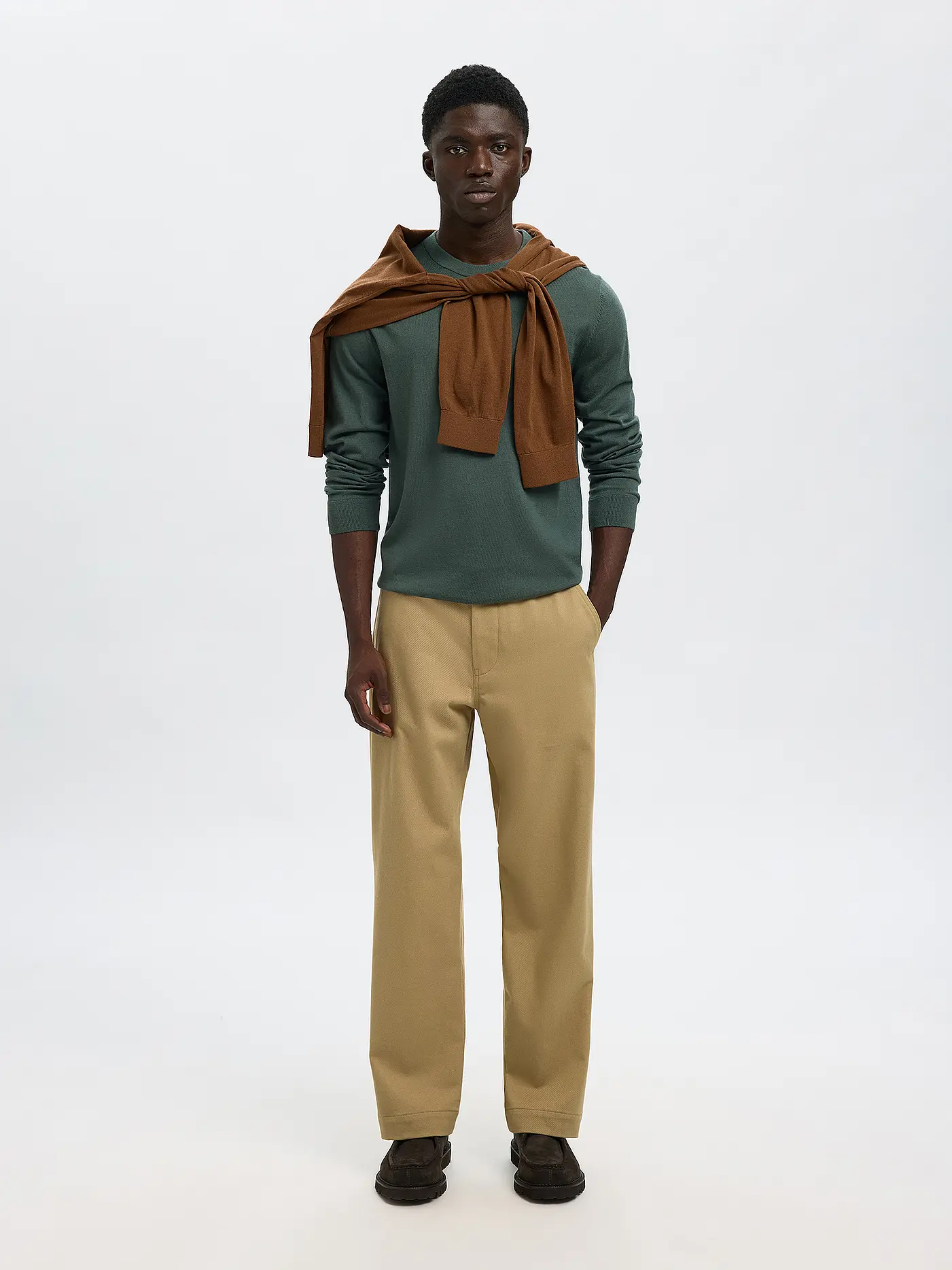SELECTED | Pullover SLHTRAY  | dunkelgrün