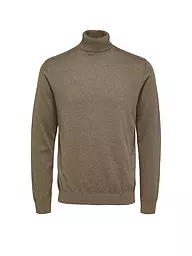 SELECTED | Rollkragenpullover SLHBERG | braun