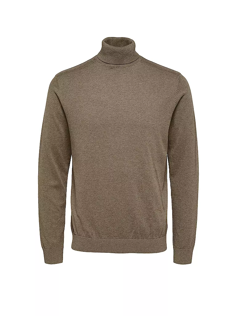 SELECTED | Rollkragenpullover SLHBERG | braun