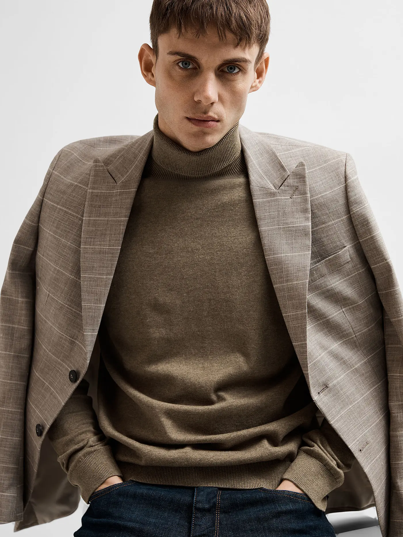 SELECTED | Rollkragenpullover SLHBERG | braun