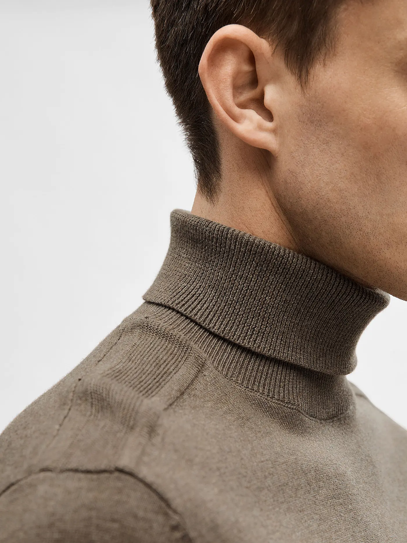 SELECTED | Rollkragenpullover SLHBERG | braun