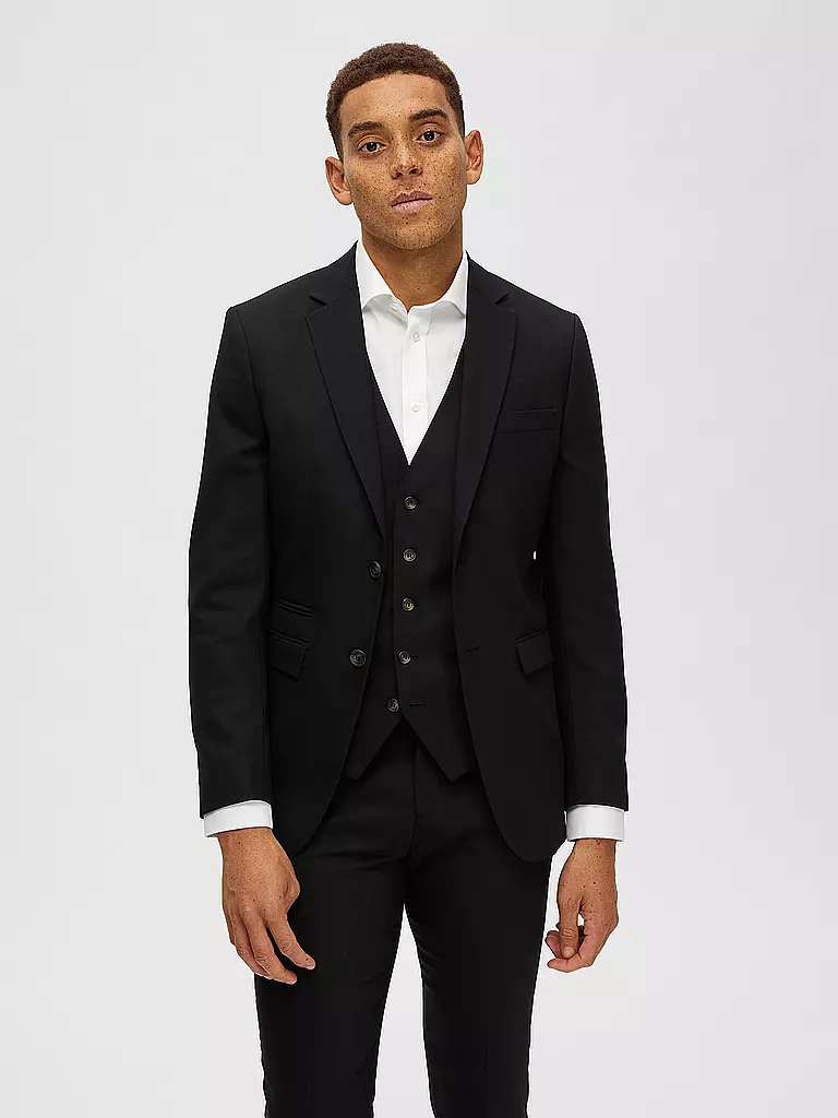 SELECTED | Sakko Slim Fit SLHSLIM-NEIL | schwarz