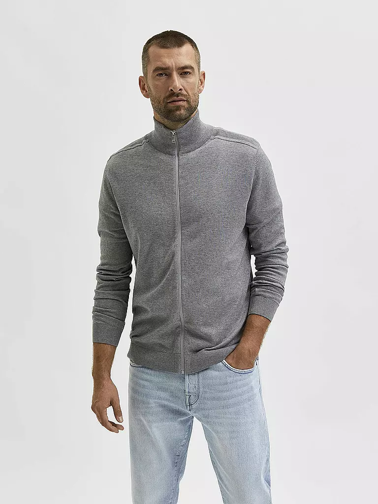 SELECTED | Strickjacke SLHBERG | grau