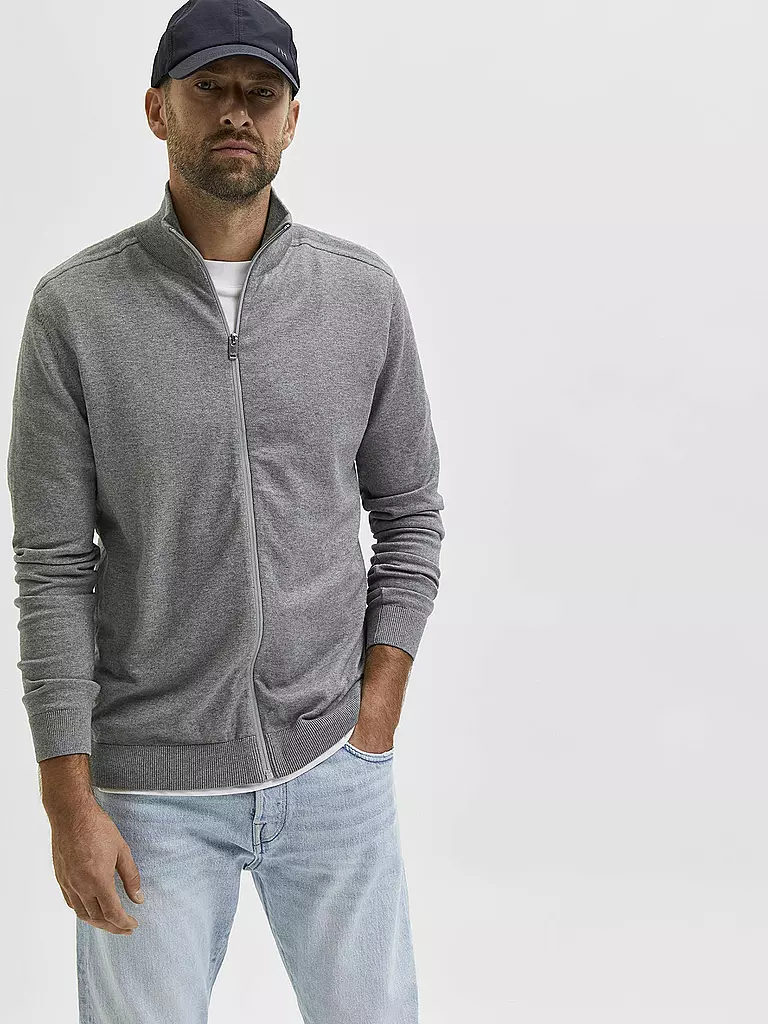 SELECTED | Strickjacke SLHBERG | grau