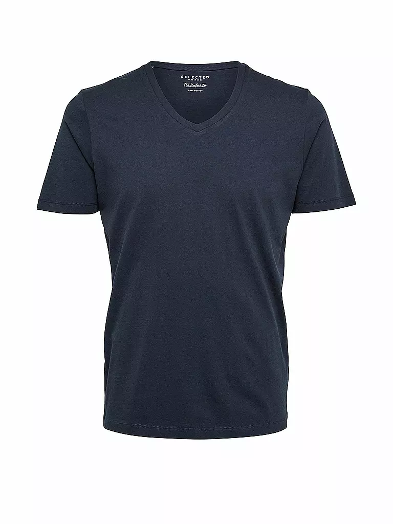 SELECTED | T-Shirt "SLHTHEPERFECT" | blau