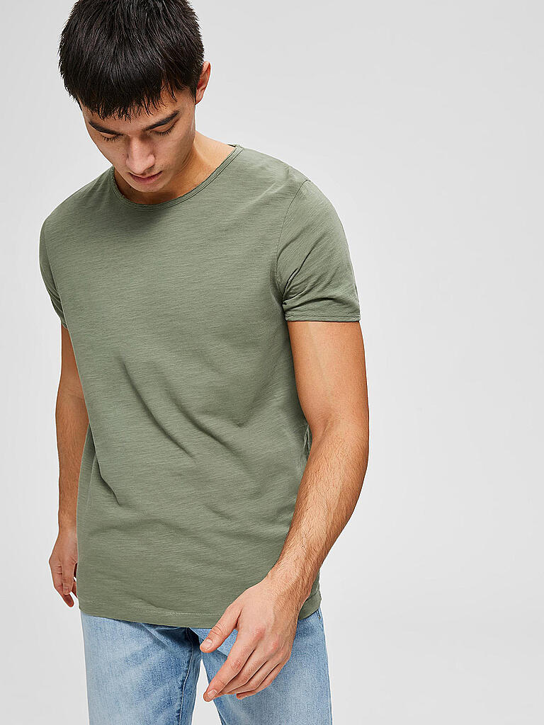 Solid Wine & Olive Regular Fit T-Shirt (Pack of 2) main image 1