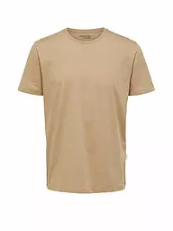 SELECTED | T-Shirt SLHASPEN | beige
