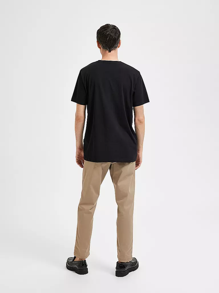 SELECTED | T-Shirt SLHASPEN  | schwarz