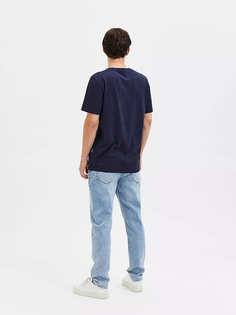 SELECTED | T-Shirt SLHASPEN  | blau