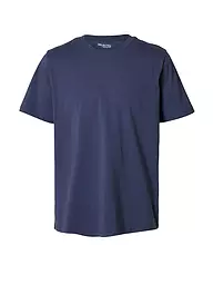 SELECTED | T-Shirt SLHASPEN | blau