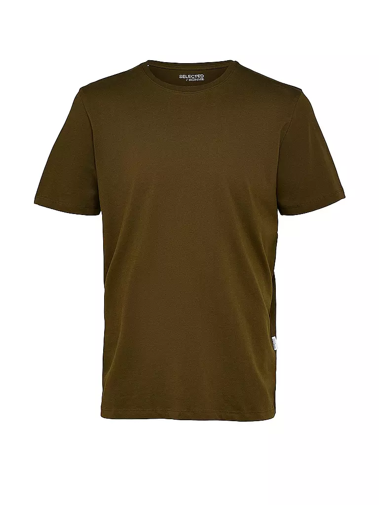 SELECTED | T-Shirt SLHASPEN | olive