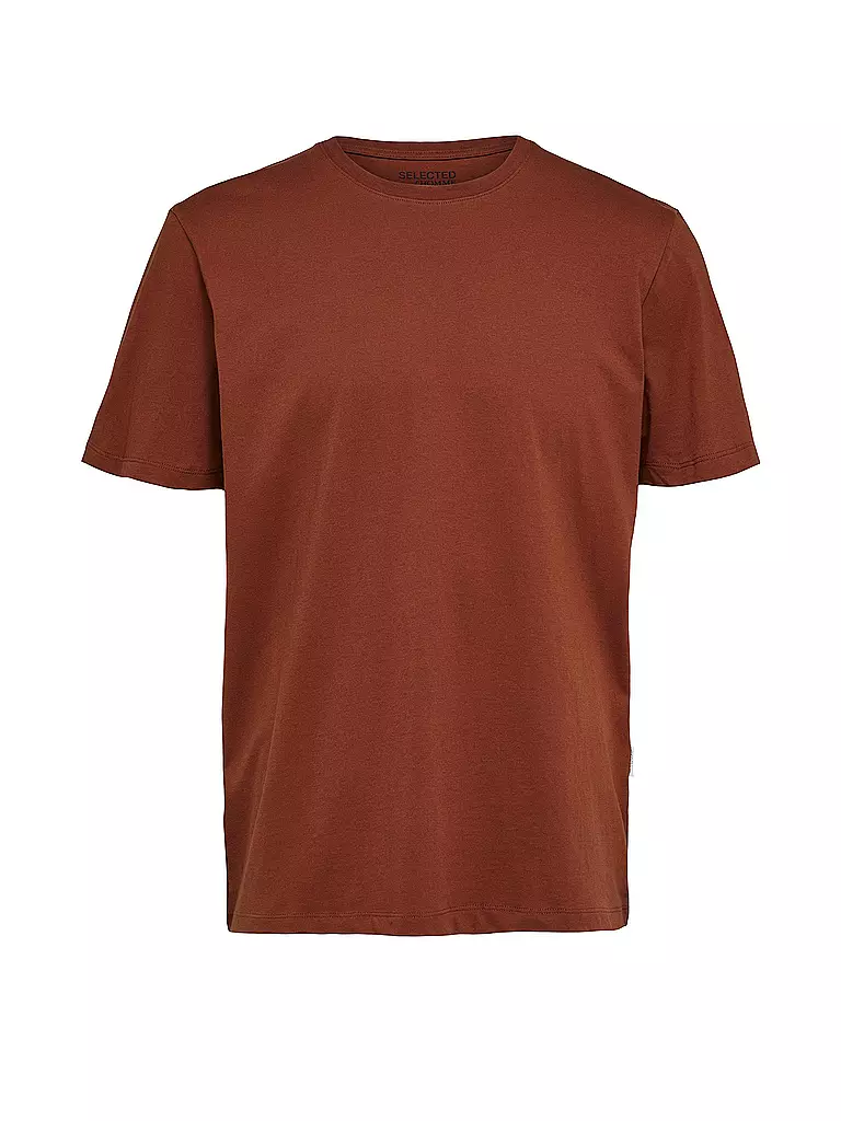 SELECTED | T-Shirt SLHASPEN | braun
