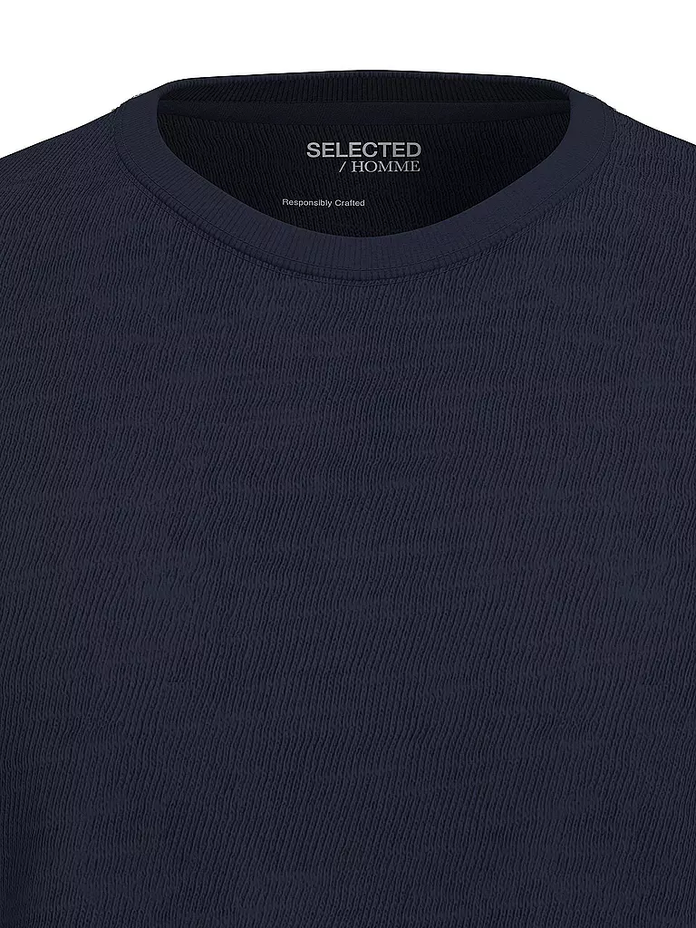 SELECTED | T-Shirt SLHASPEN | blau