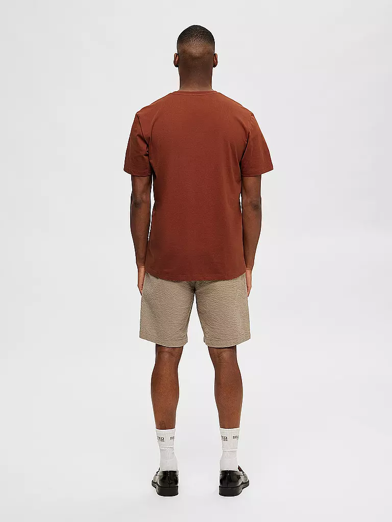 SELECTED | T-Shirt SLHASPEN | braun