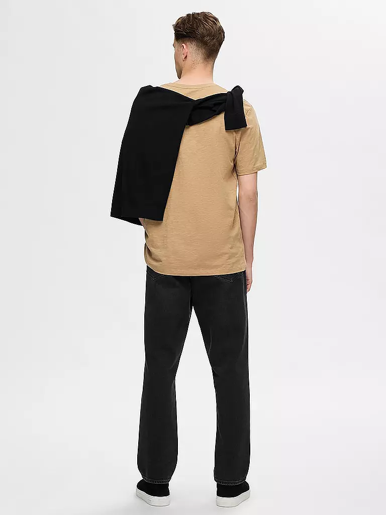SELECTED | T-Shirt SLHASPEN | hellblau
