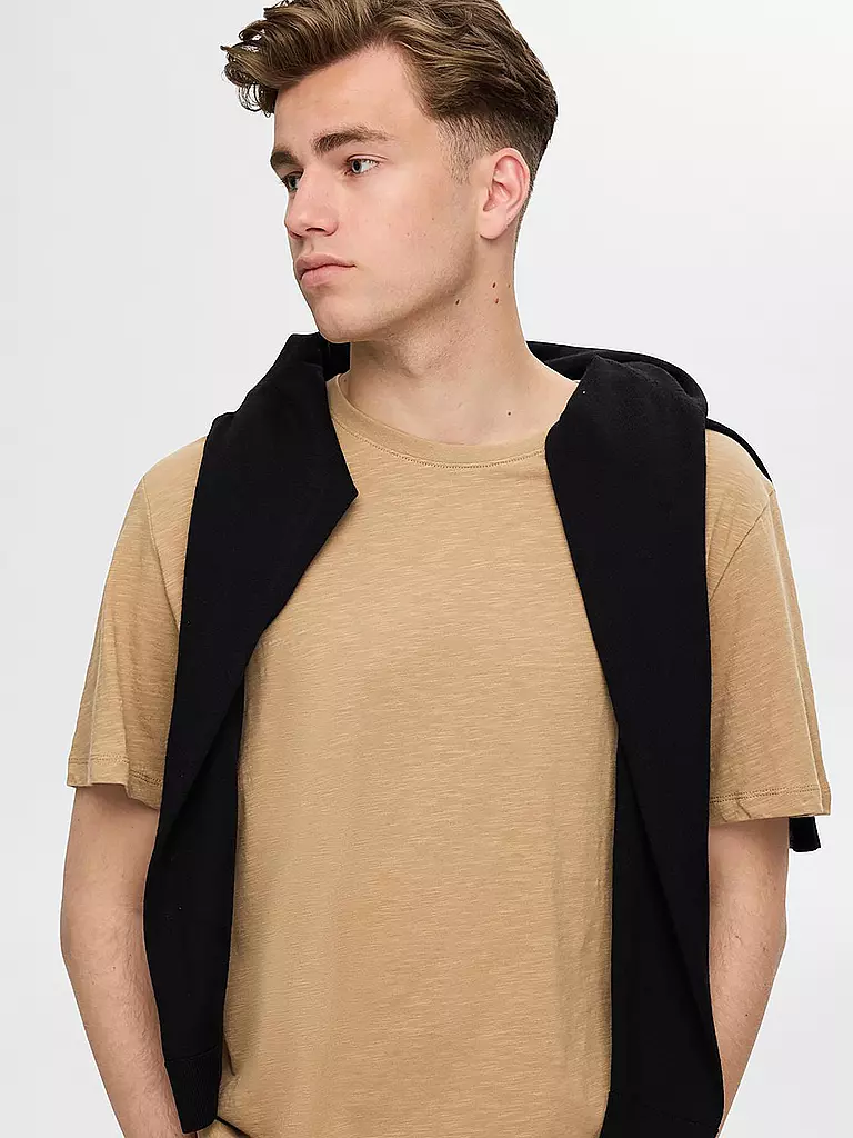SELECTED | T-Shirt SLHASPEN | hellblau